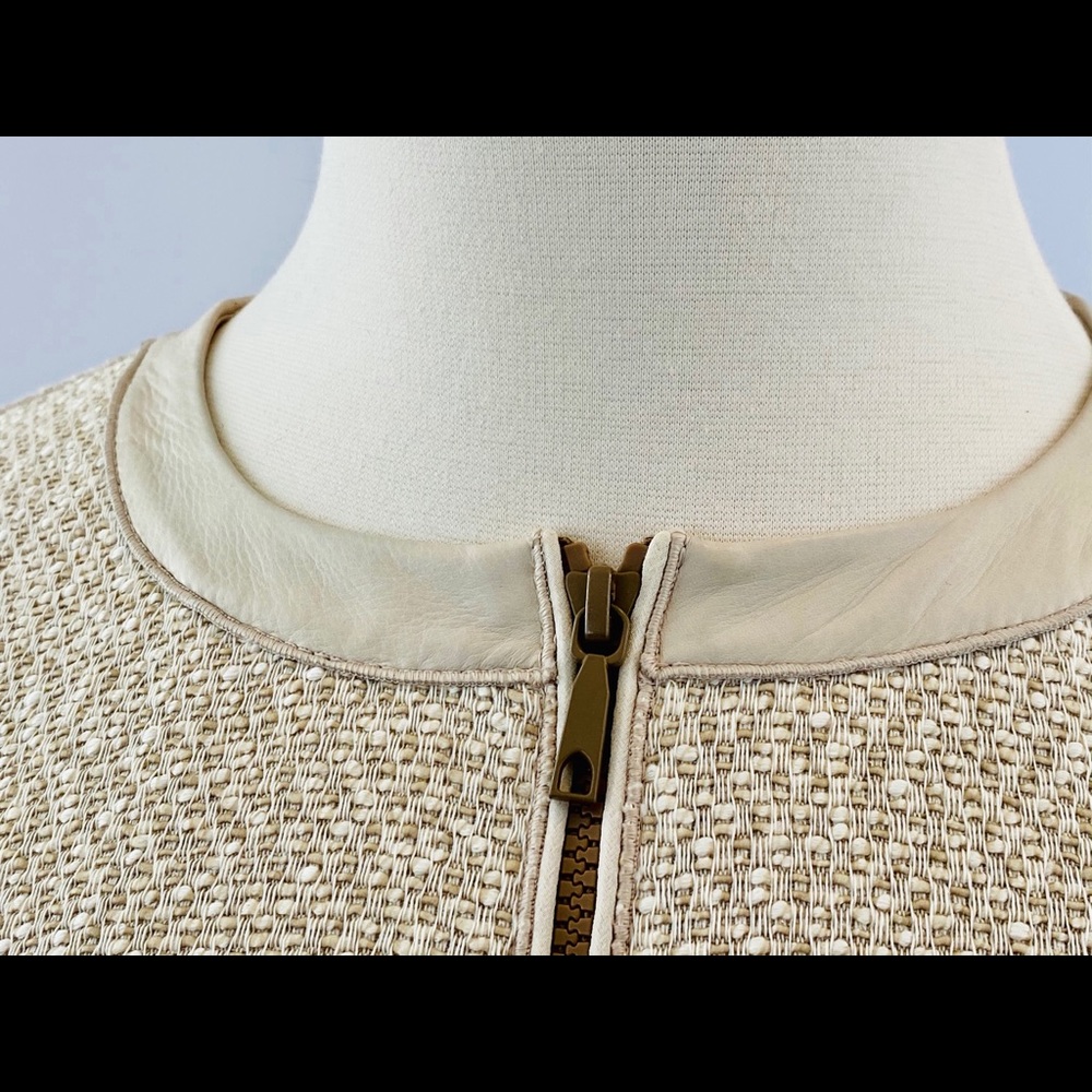 LAYFAYETTE 148 ITALIAN LAMBSKIN COMBO JACKET - Picture 7 of 9